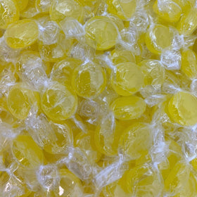 Sarah's Candy Factory sugar-free lemon drops in a bowl for serving