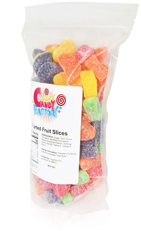 Sarah's Candy Factory trick-or-treat candy option with assorted fruit slices.