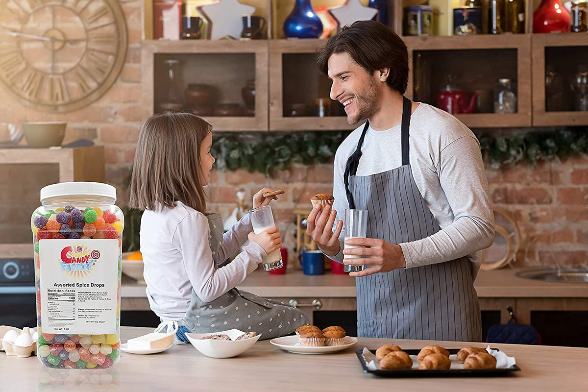 Sarah's Candy Factory trick-or-treat spice drops are perfect for Halloween candy bowls.