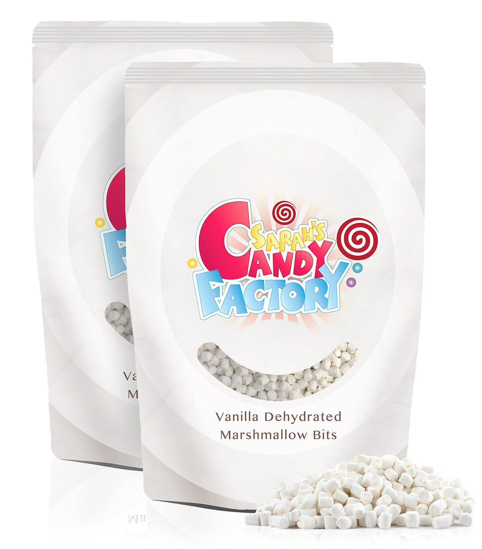 Sarah's Candy Factory vanilla mini marshmallow bits in resealable bag