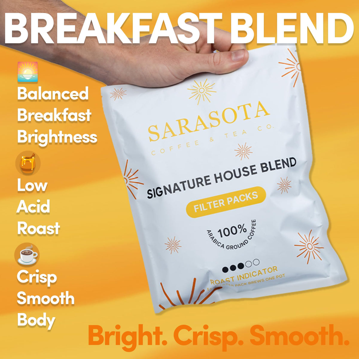 Ideal for hotels and offices, bulk Sarasota filter packs keep guest coffee convenient