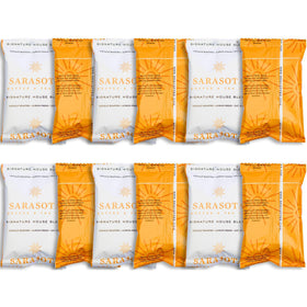 Sarasota Breakfast Blend packets ready for 8–12 cup drip brews
