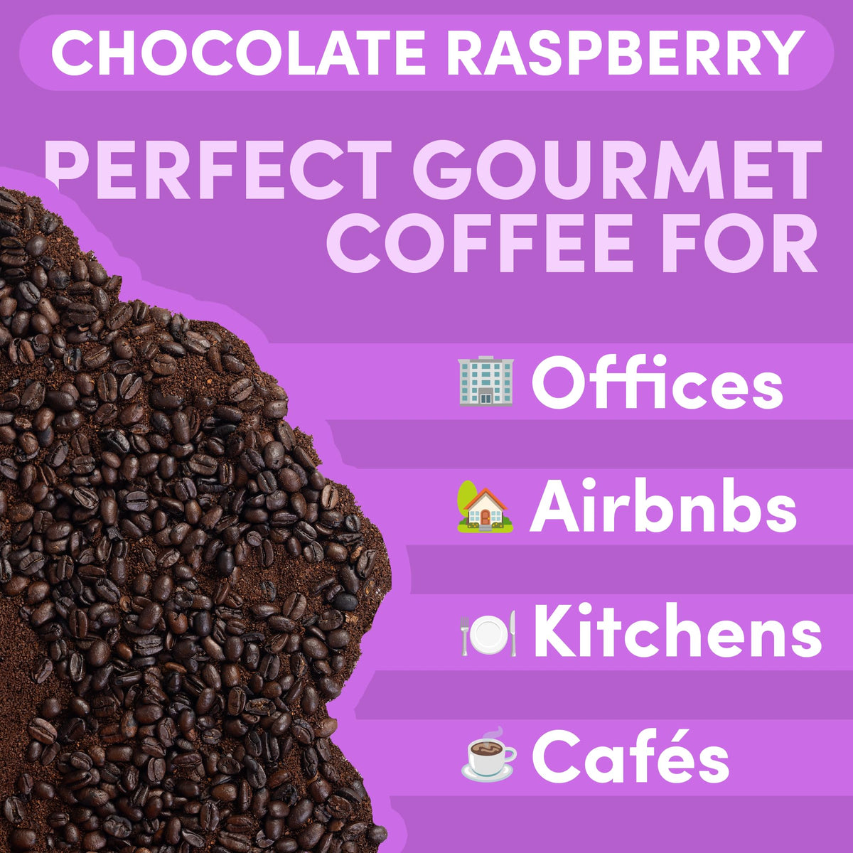 SARASOTA Chocolate Raspberry French press cup with smooth finish and balanced acidity.