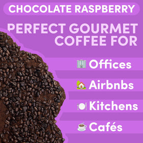 SARASOTA Chocolate Raspberry French press cup with smooth finish and balanced acidity.