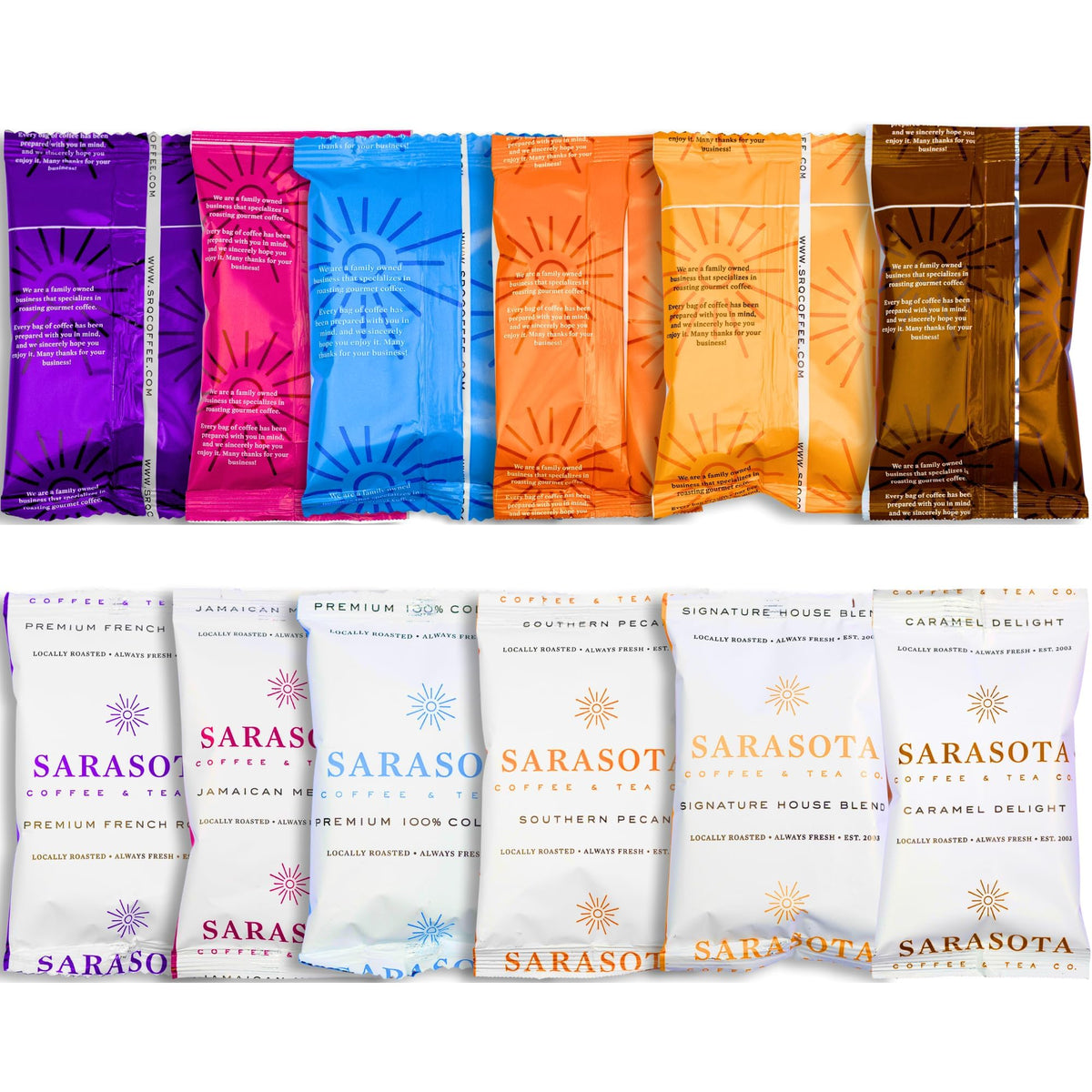 Sarasota Coffee Breakfast Blend 2oz pack ready for a smooth morning brew