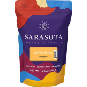 Sarasota Coffee & Tea Co. breakfast blend ground coffee with inviting aroma