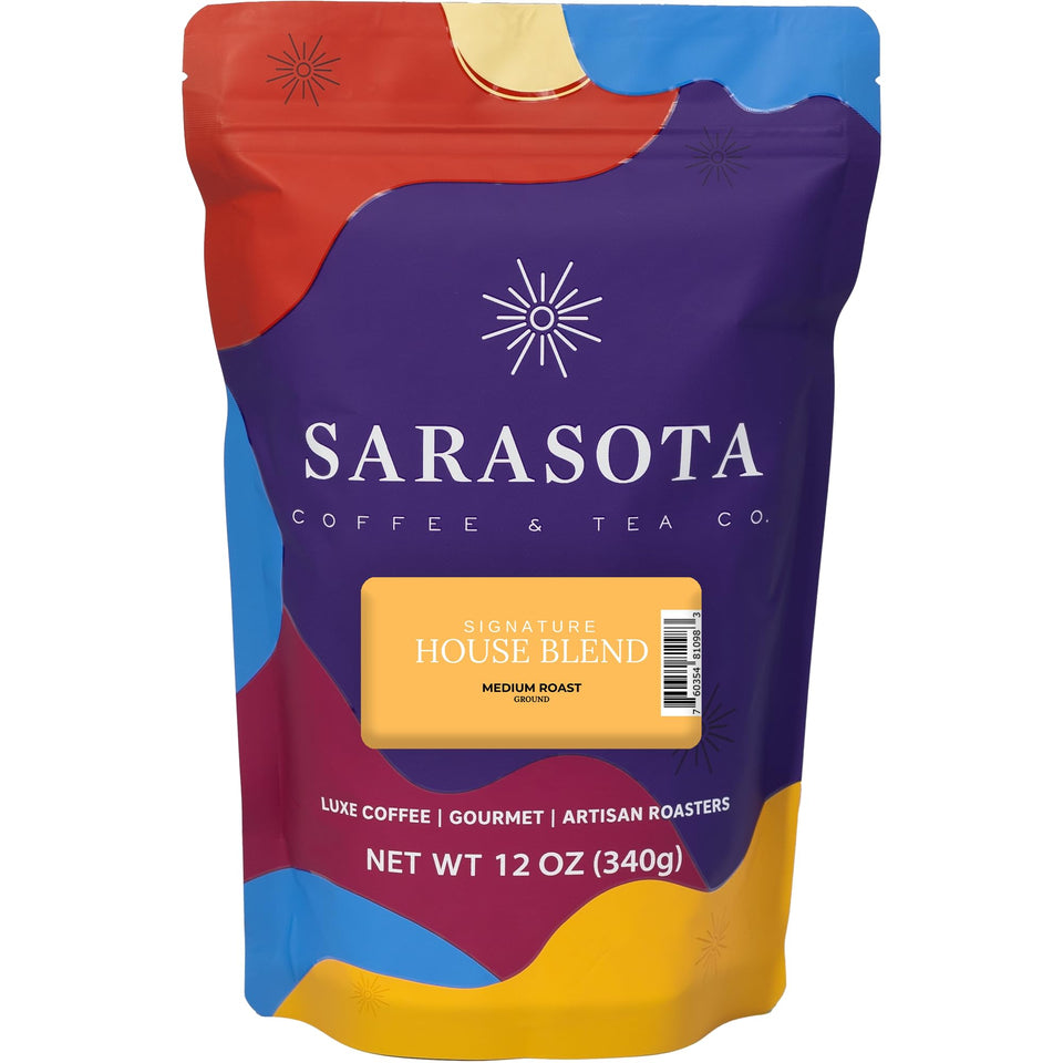 Sarasota Coffee & Tea Co. breakfast blend ground coffee with inviting aroma