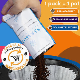 Sarasota Coffee French Roast 2oz pack delivers bold, aroma-rich cups