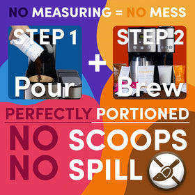 Sarasota Pre-measured 2oz packs stay fresh and mess-free for quick brewing
