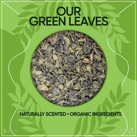 Sarasota Organic Gunpowder Green Tea packaging designed for freshness.