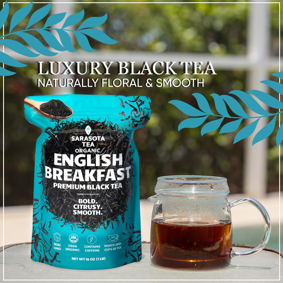 Sarasota non-GMO leaves deliver consistent flavor for hot or iced tea