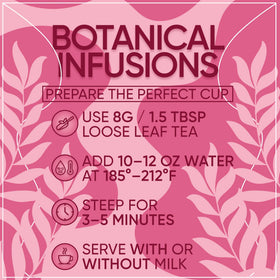 SARASOTA Organic Rose Petals loose tea closeup highlights vibrant petals and natural beauty.