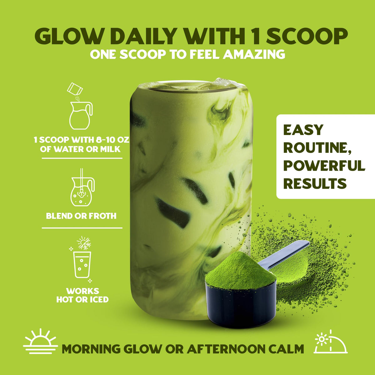 Sarasota Slim & Glow Matcha scoop for easy daily measurements.