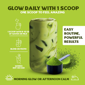 Sarasota Slim & Glow Matcha scoop for easy daily measurements.