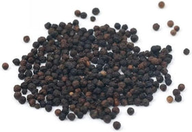A shelf of SaraSpice Sarawak pepper adds bold flavor to every dish.