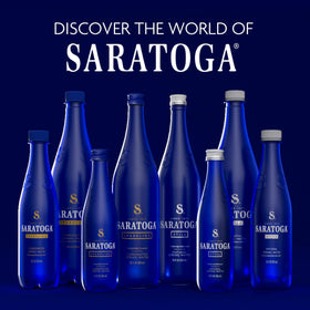 Outdoor picnic with Saratoga bottle ready for refreshment.