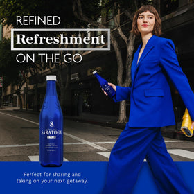 Saratoga still water smooth finish pairs with delicate flavors.