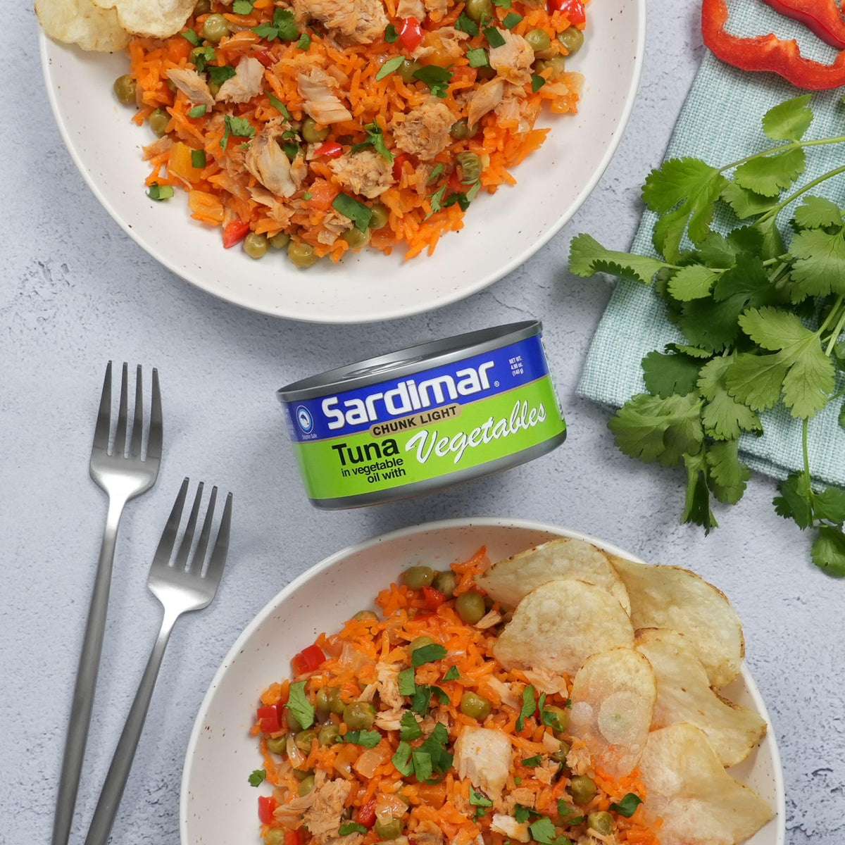 Sardimar Chunk Light Tuna ready-to-eat, versatile pantry staple