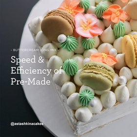 Satin Ice Buttercream Icing Mix fluffy frosting texture ideal for decorating.