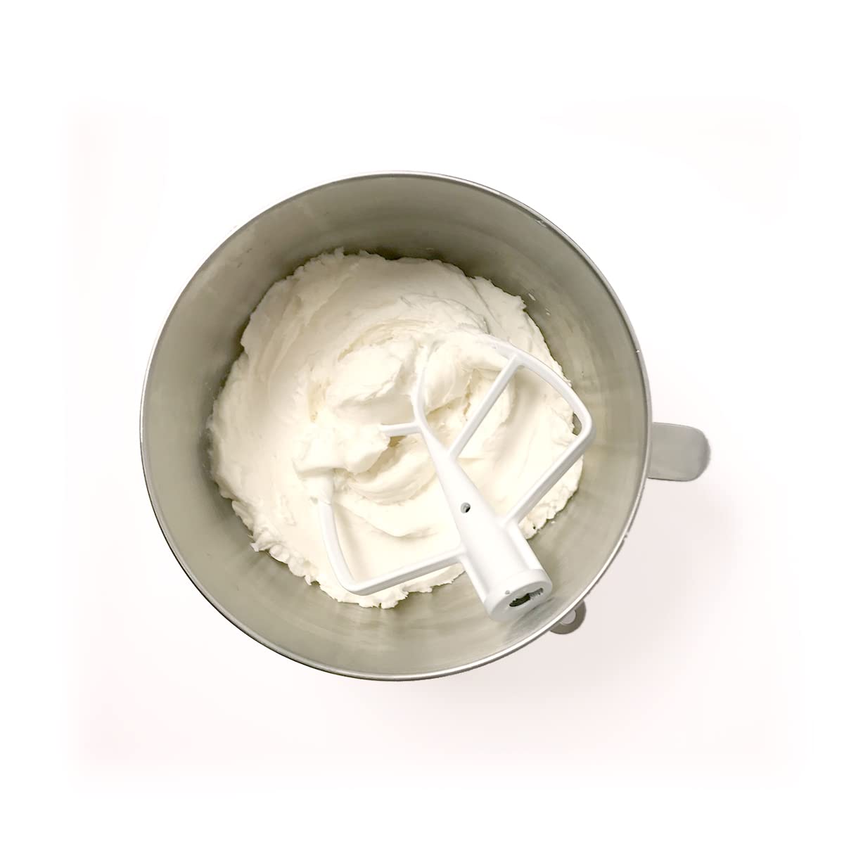 Satin Ice Buttercream Mix whipped to creamy texture ideal for cake decorating.