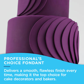 Satin Ice Fondant White covers cakes with a professional look.