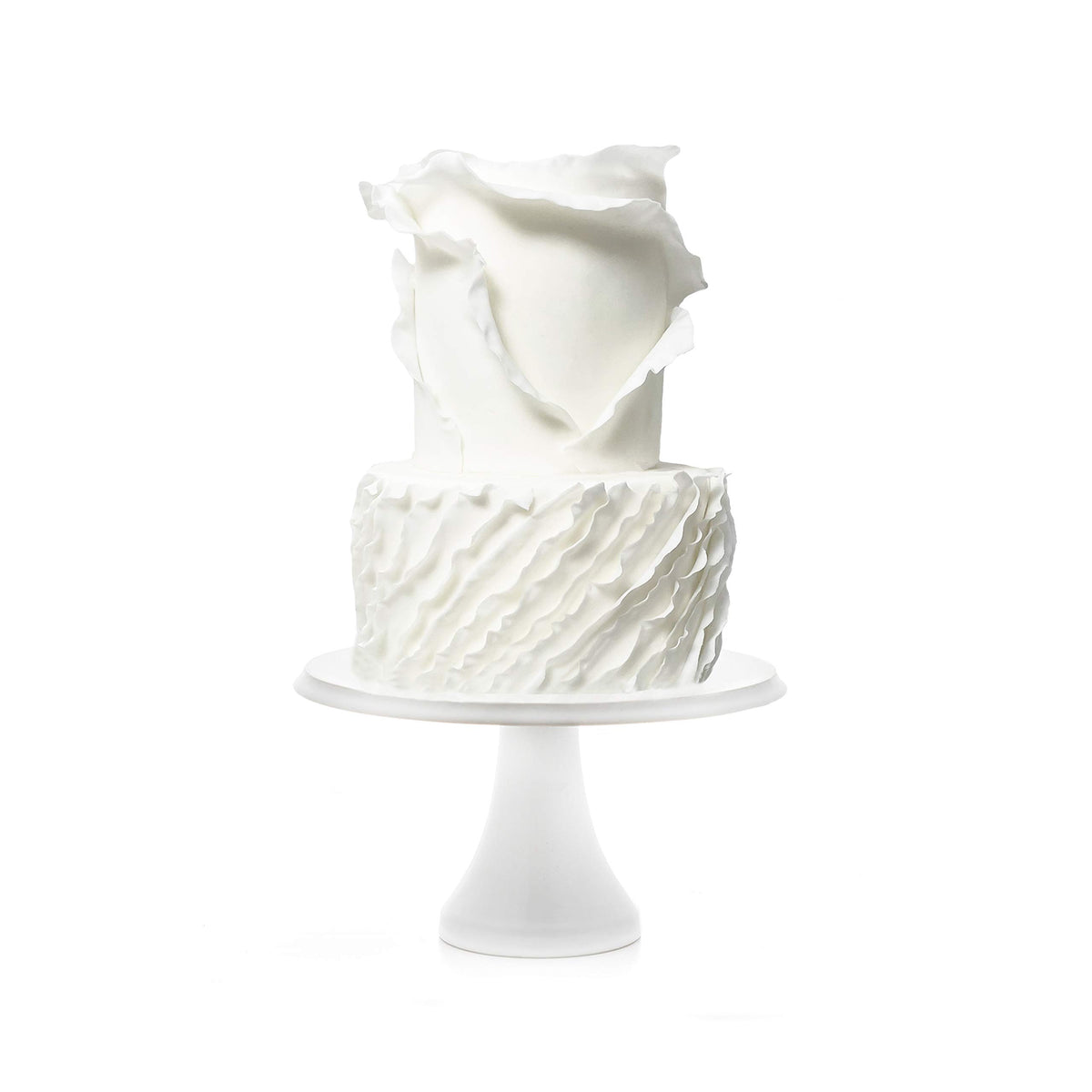 Satin Ice fondant edges smoothed for clean seams on a cake.