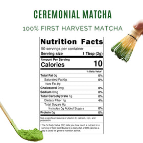 SATOEN ceremonial grade matcha powder in a resealable pouch for easy storage.