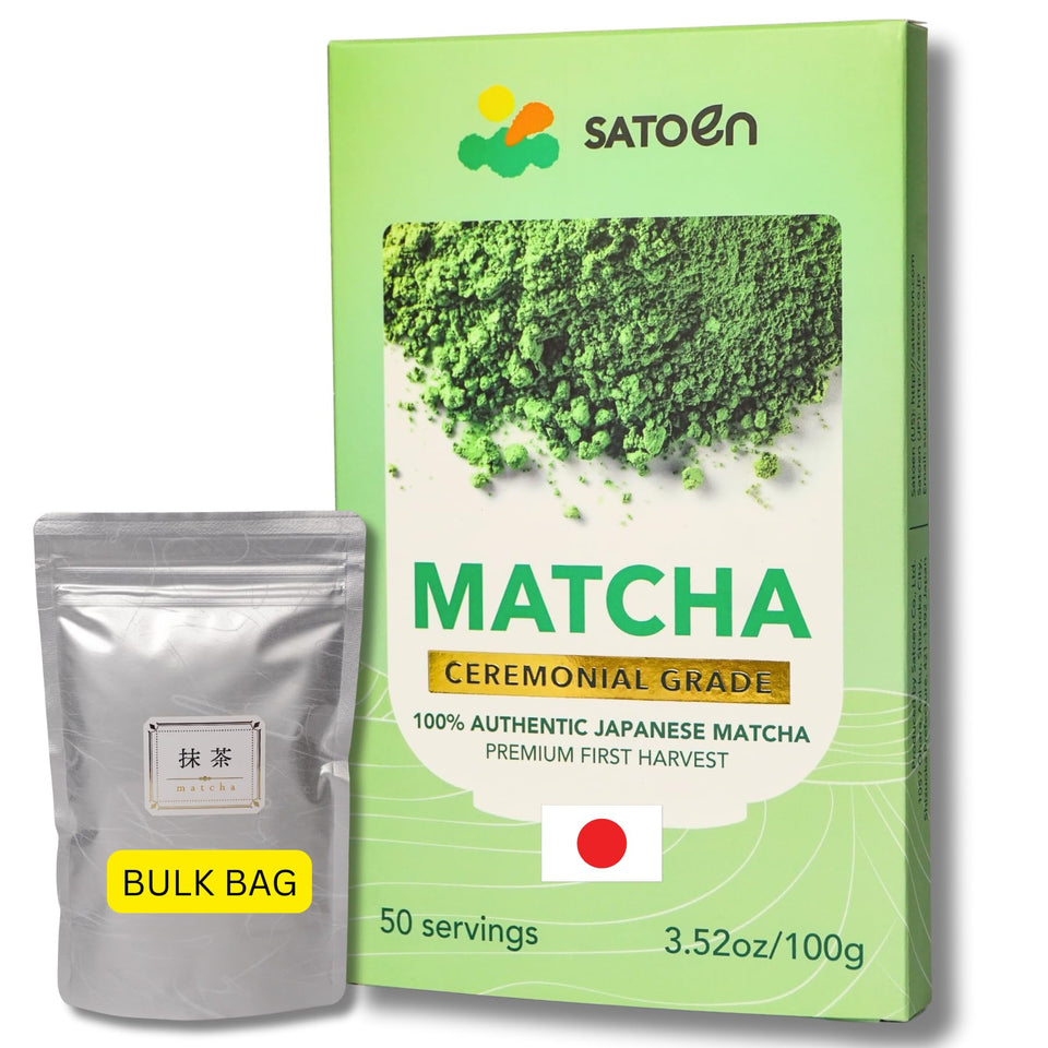 SATOEN packaging bag with airtight seal preserves freshness for ceremonial grade matcha.