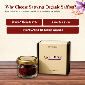 Sattvaya saffron dessert garnish adding vibrant color to dessert.