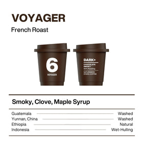 SaturnBird No.6 French Roast pods deliver bold aroma in hot or cold brew.