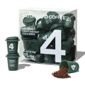 SaturnBird super instant coffee pods pack for quick, mess-free mornings.