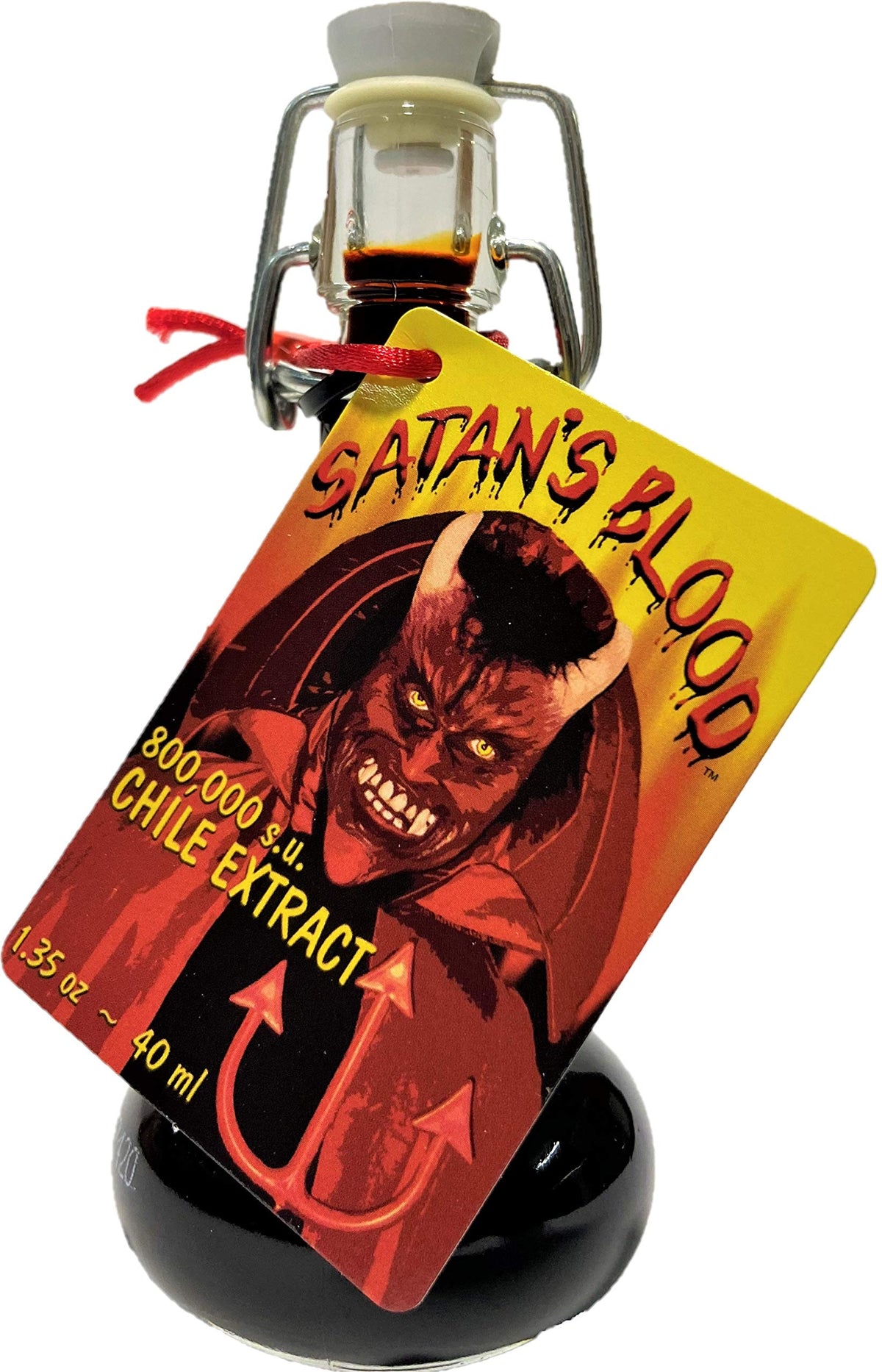 Sauce Crafters Satan's Blood bottle ready to spark bold dishes with fiery heat.