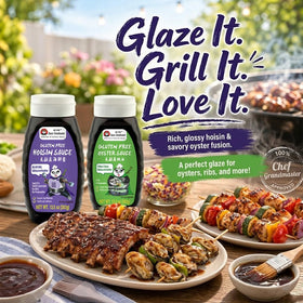 Sauce Grandmaster hoisin sauce dipping adds sweet-tangy depth.