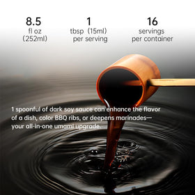 Sauce Grandmaster light soy for sushi dipping and fresh sauces.