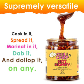 SAUCE UP NYC Hot Honey glaze on vegetables demonstrates versatile use.