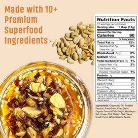 SAUCE UP NYC Peanut Crunch on plate suggests gourmet finishing touch