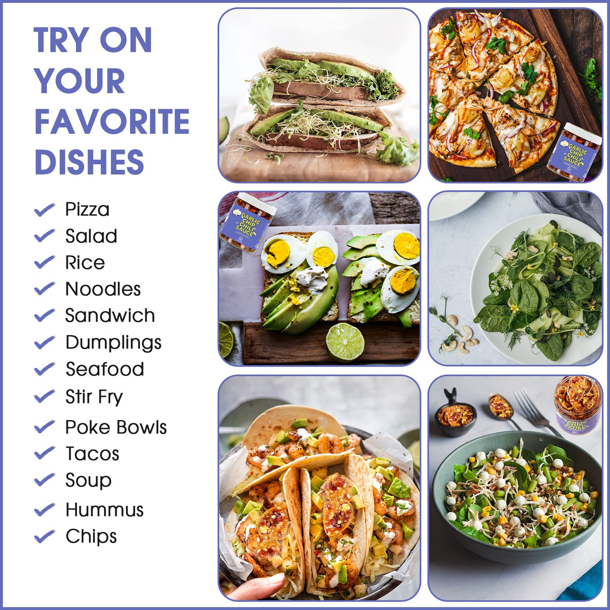 SAUCE UP NYC plate-ready topping on pizza or pasta boosts flavor and crunch.