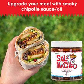 SAUCE UP NYC tacos with salsa macha; adds depth and a savory kick.