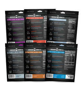 Savage Jerky Co Teriyaki beef jerky bag for flavorful protein boost