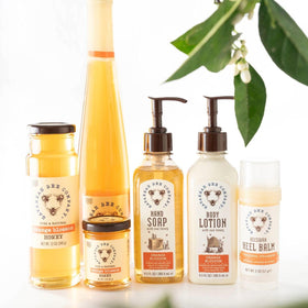 Savannah Bee Company honey garden field evokes floral sweetness.