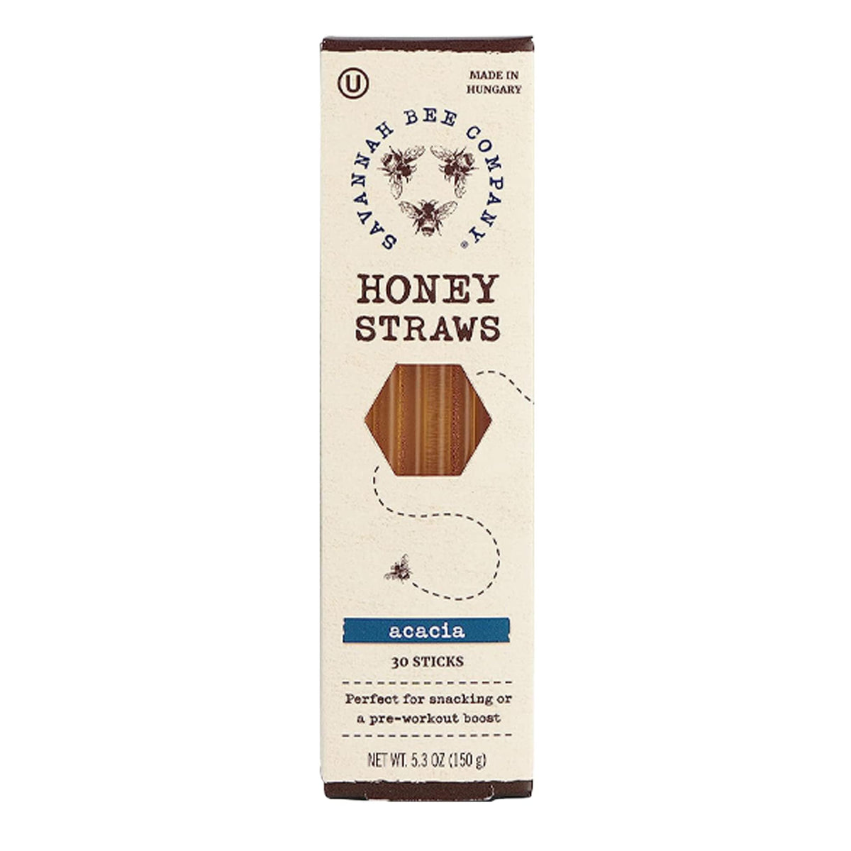 Savannah Bee Company Honey Straws tea drop close-up for tea flavor.
