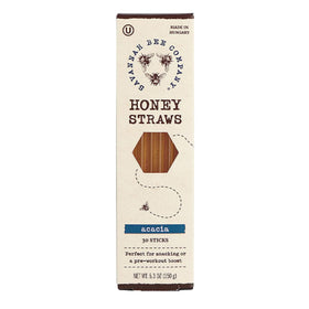 Savannah Bee Company Honey Straws tea drop close-up for tea flavor.