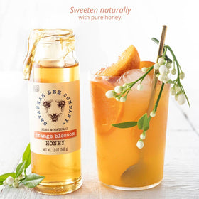 Savannah Bee Company kitchen counter honey jar ready to sweeten.