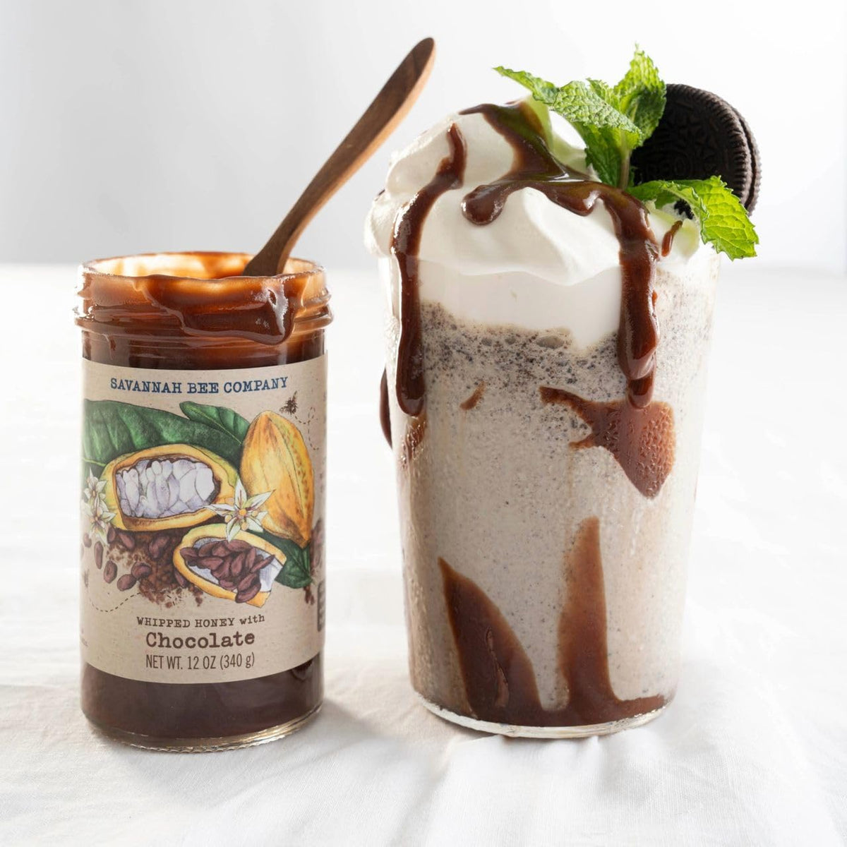 Savannah Bee Company whipped honey chocolate toast, perfect as a spread.