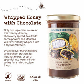 Savannah Bee Company whipped honey chocolate yogurt, adds subtle sweetness.