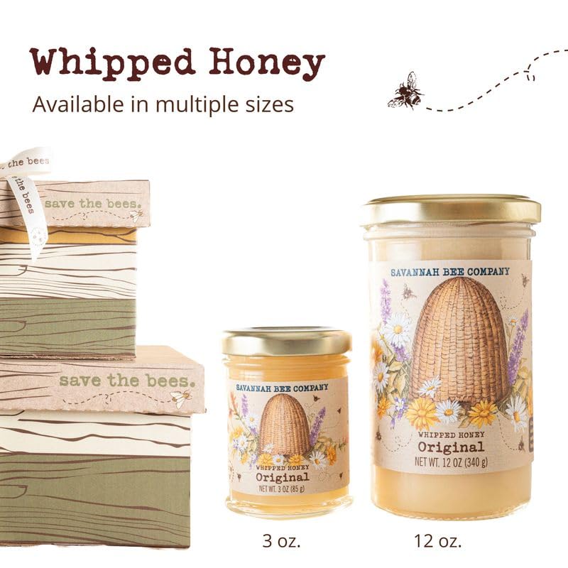 Savannah Bee whipped honey in a kitchen scene, a versatile pantry staple.
