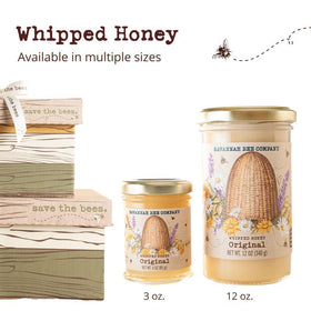 Savannah Bee whipped honey in a kitchen scene, a versatile pantry staple.