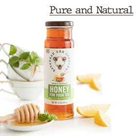 Savannah Bee Company honey jar packaging, premium Georgia origin.