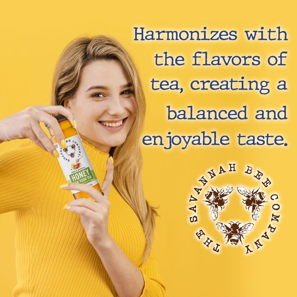 Savannah Bee honey with peaches, suggesting Georgia-inspired pairing.