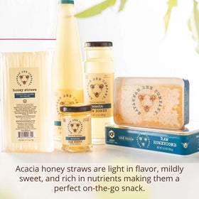 Produced in a gluten-free facility for Savannah Bee honey straws.